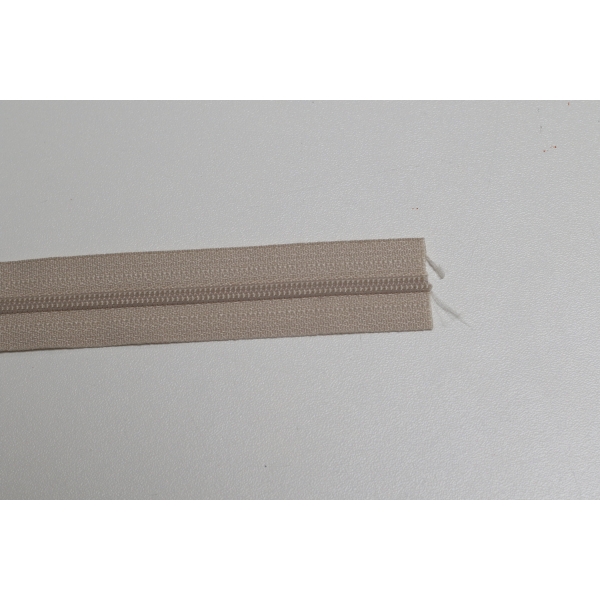 Fermeture éclair au mètre spirale 3mm beige