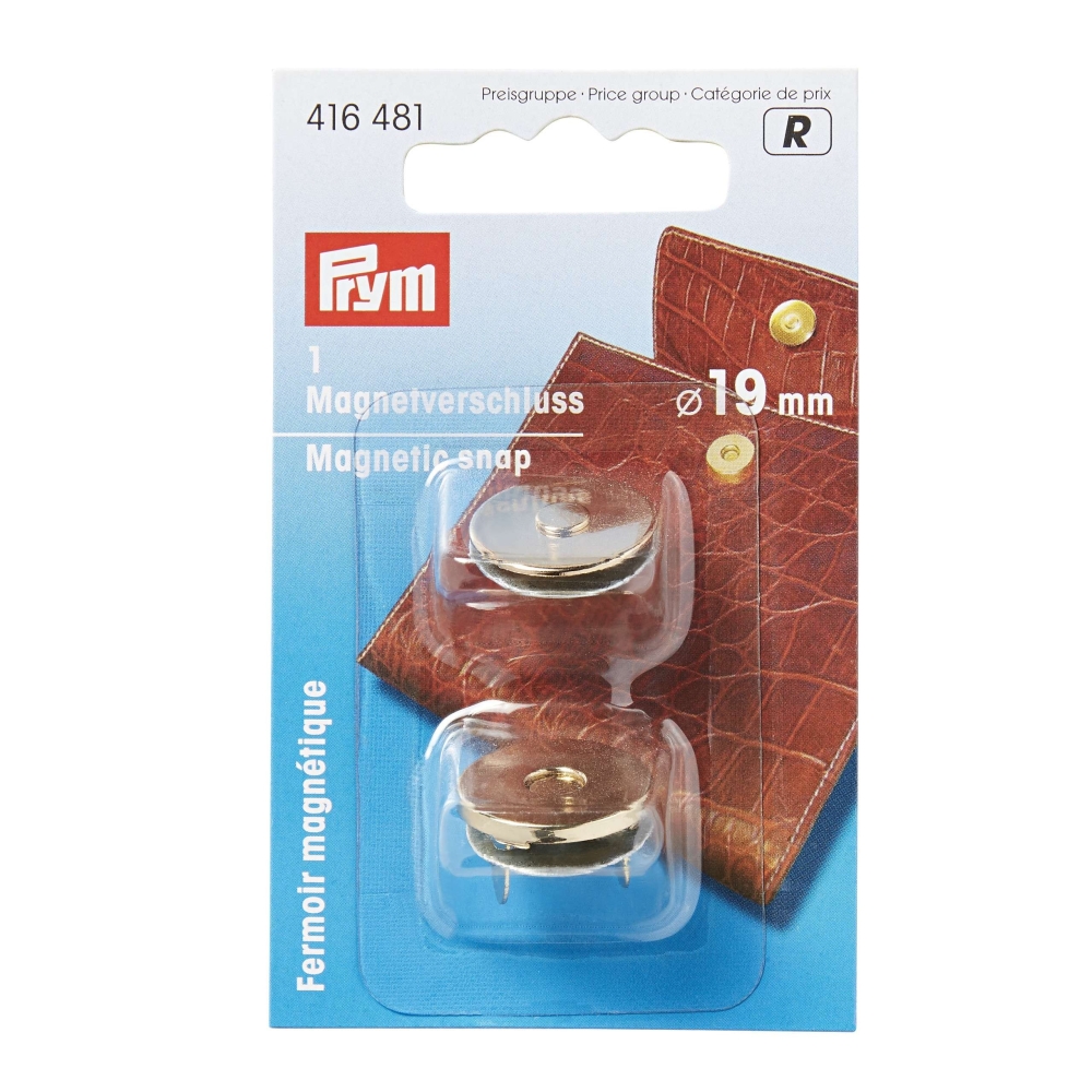 Bouton magnétique Prym 19mm or 416 481 Bouton magnétique Prym 19mm or 416 481
