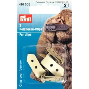 Clips pour fourrure beige 416 503