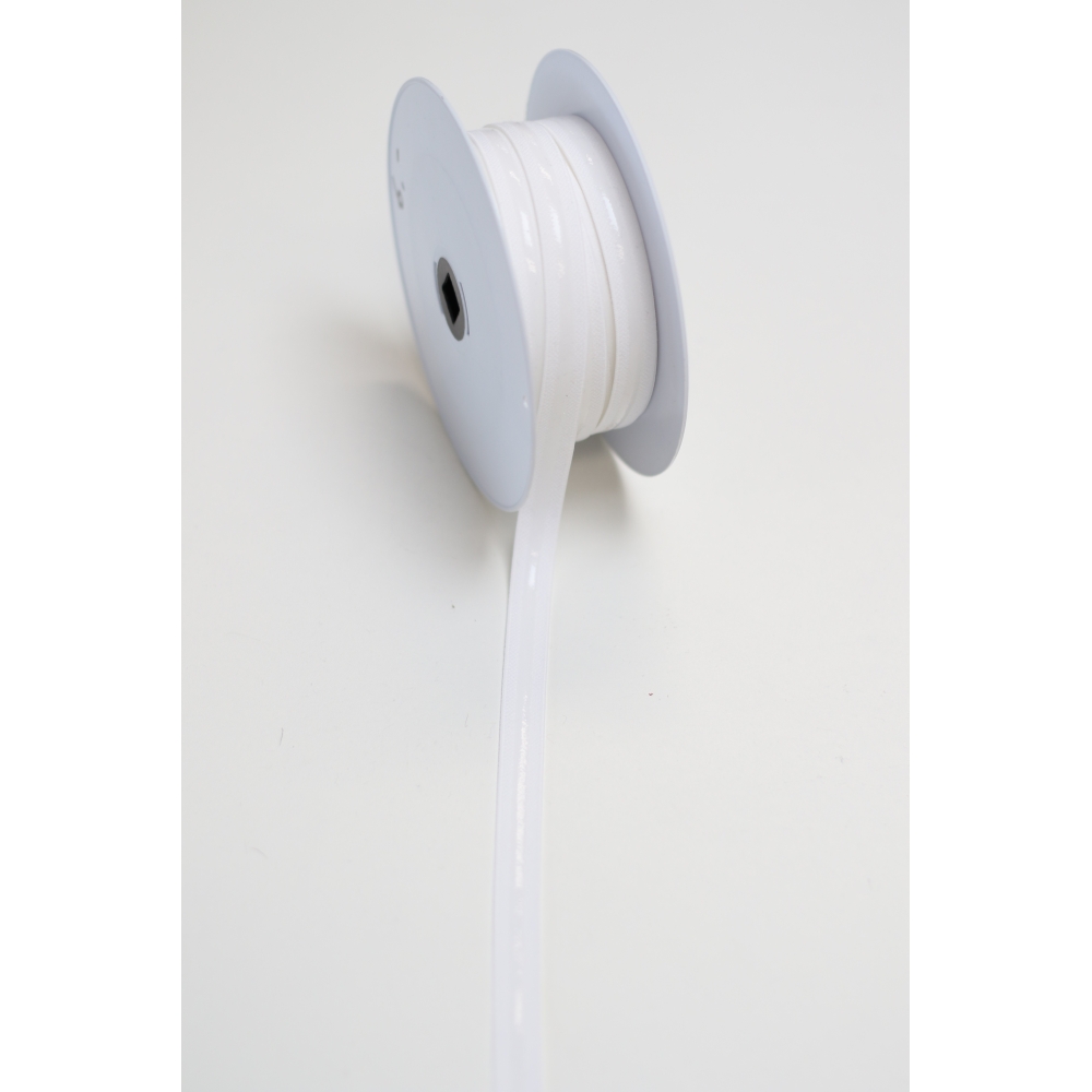 élastique pour bretelles de lingerie avec silicone antidérapant blanc