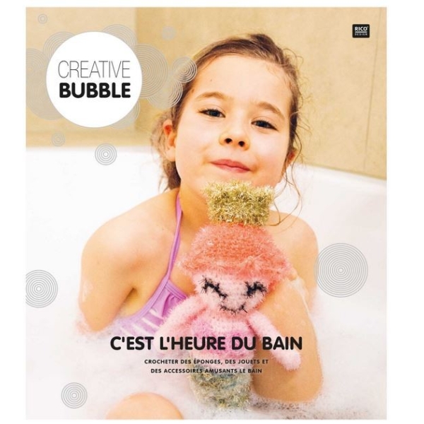 Livre laine creative bubble "c'est l'heure du bain"