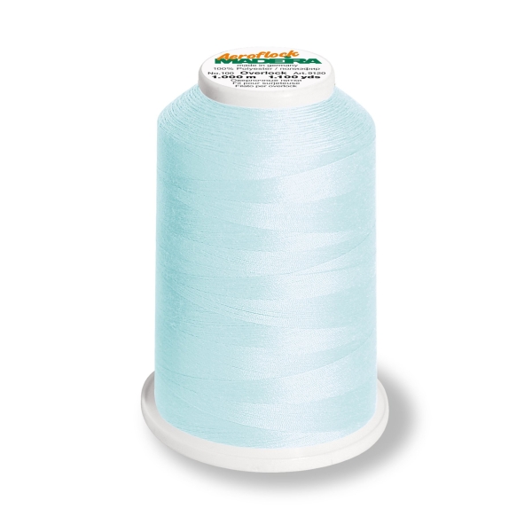 Fil overflock madeira fil mousse 1000m Couleur:9320 bleu clair