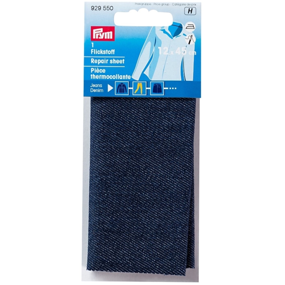 Pièce thermocollante jeans bleu pour réparations Pièce thermocollante jeans bleu pour réparations