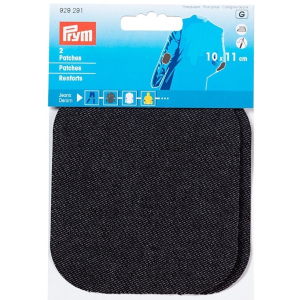 Patchs thermocollant jeans noir