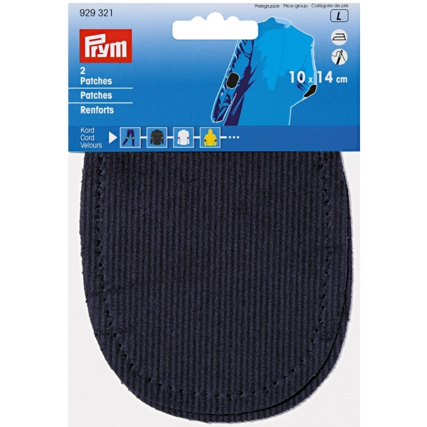 Patchs thermocollant velours marine 10x14cm