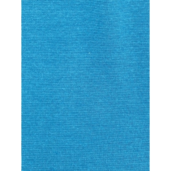 Tissu "bord côte" maille tubulaire bleu