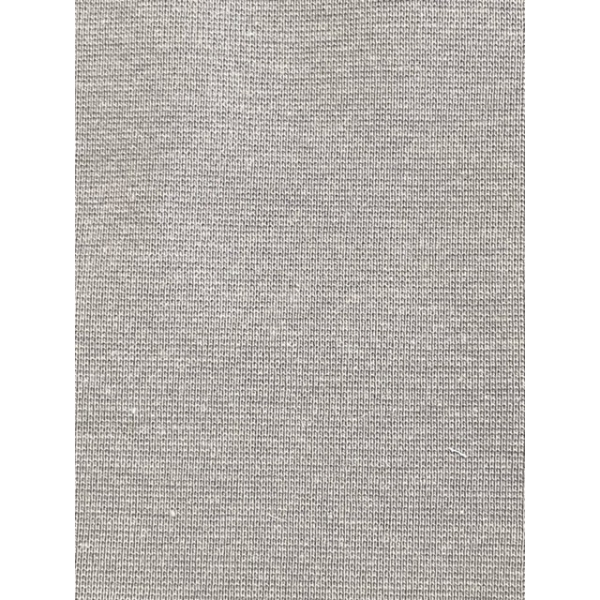 Tissu "bord côte" maille tubulaire gris