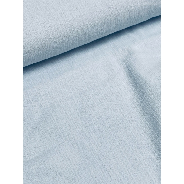 Tissu "double gaze" bleu