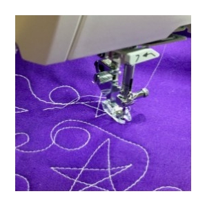 Pied quilting en piqué libre à fourche ouverte (QO)