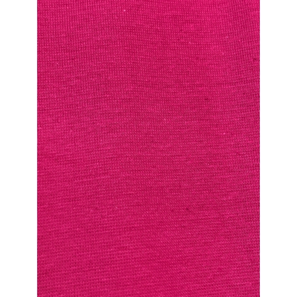 Tissu "bord côte" maille tubulaire  fushia