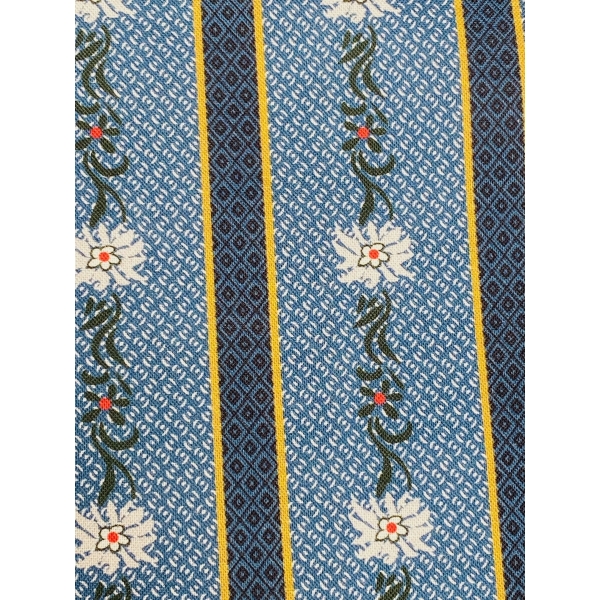 Tissu coton edelweiss bleu