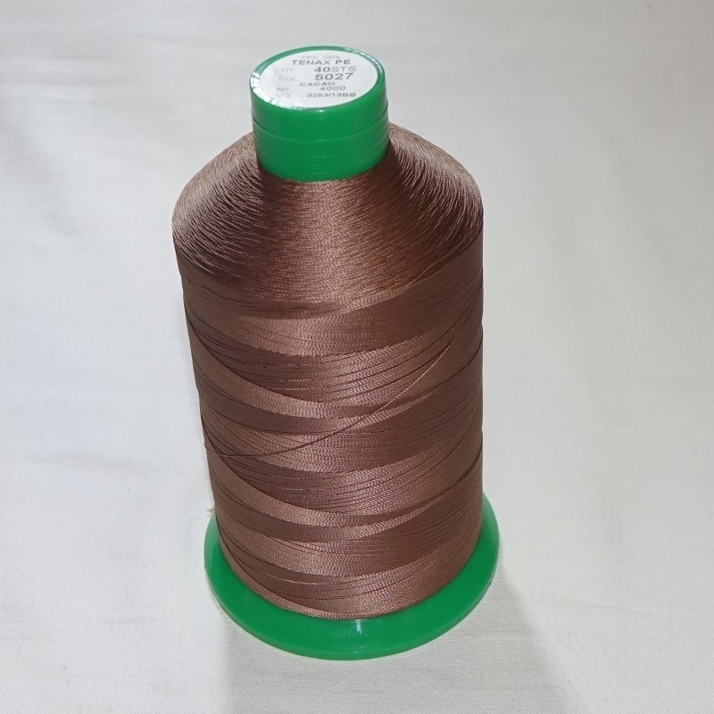 FIL TENAX Polyester N°20 - Bobine de 2000 m - Col : NOIR FIL TENAX Polyester N°20 - Bobine de 2000 m - Col : NOIR