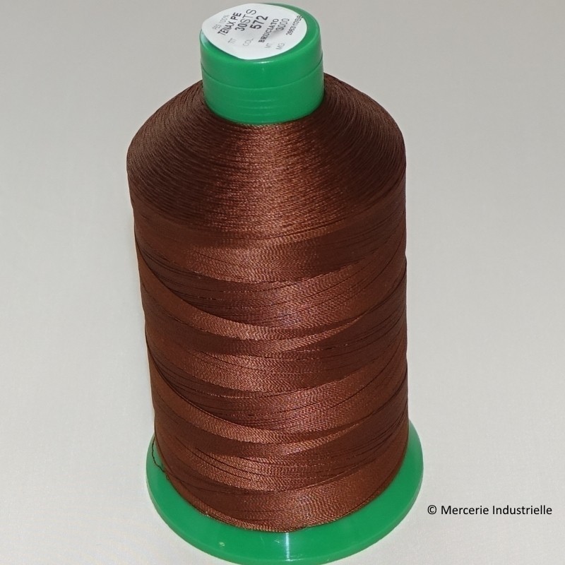 FIL TENAX Polyester N°20 - Bobine de 2000 m - Col : CACAO FIL TENAX Polyester N°20 - Bobine de 2000 m - Col : CACAO