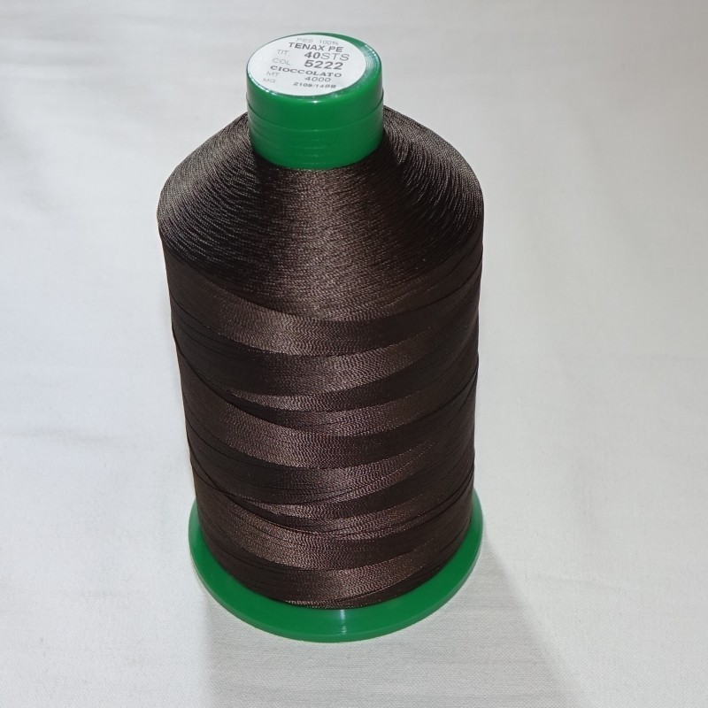 FIL TENAX Polyester N°40 – Bobine de 4 000 m – Col : NOIR FIL TENAX Polyester N°40 – Bobine de 4 000 m – Col : NOIR