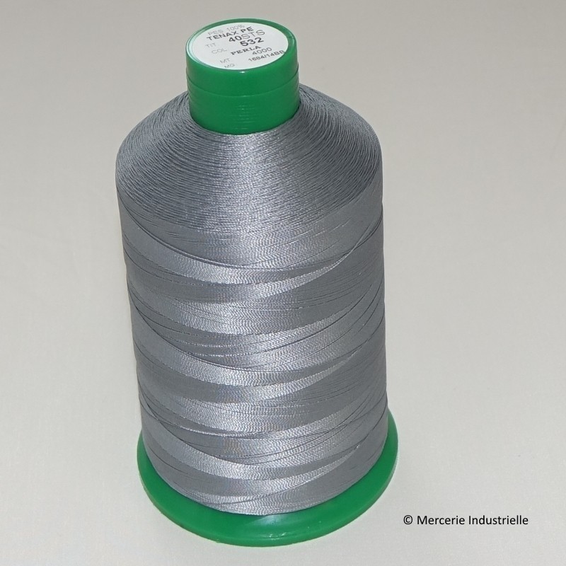 FIL TENAX Polyester N°60 – Bobine de 6000 m – Col : NOIR FIL TENAX Polyester N°60 – Bobine de 6000 m – Col : NOIR