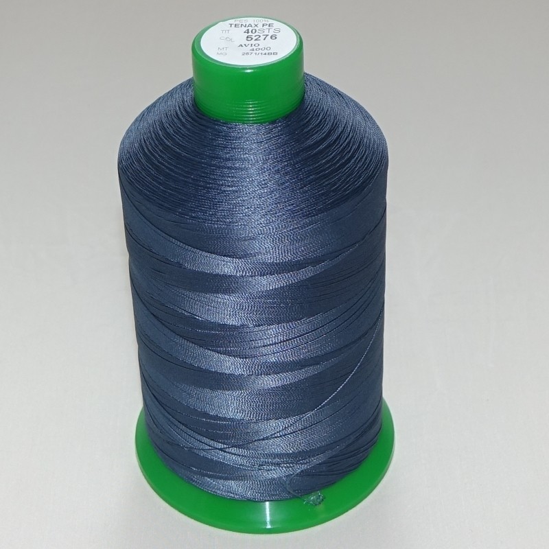 FIL TENAX Polyester N°60 – Bobine de 6000 m – Col : NOIR FIL TENAX Polyester N°60 – Bobine de 6000 m – Col : NOIR