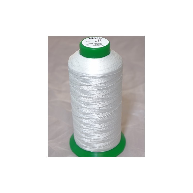 FIL TENAX Polyester N°120 – Bobine de 5000 m – Col : NOIR FIL TENAX Polyester N°120 – Bobine de 5000 m – Col : NOIR