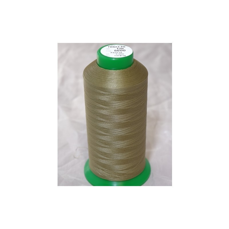 FIL TENAX Polyester N°120 – Bobine de 5000 m – Col : NOIR FIL TENAX Polyester N°120 – Bobine de 5000 m – Col : NOIR