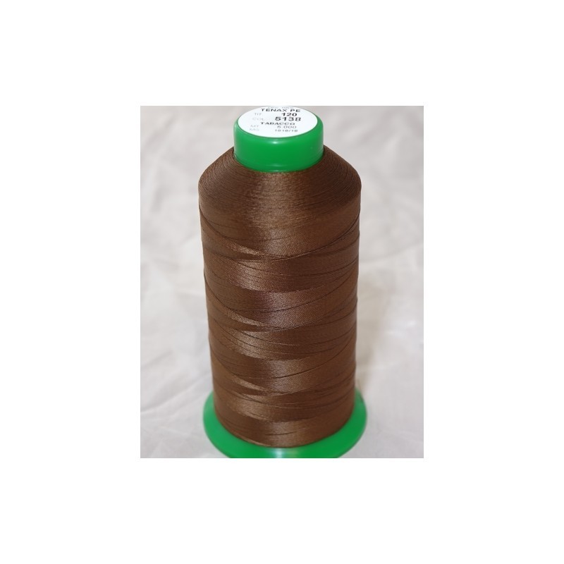 FIL TENAX Polyester N°120 – Bobine de 5000 m – Col : NOIR FIL TENAX Polyester N°120 – Bobine de 5000 m – Col : NOIR