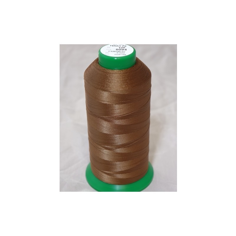 FIL TENAX Polyester N°120 – Bobine de 5000 m – Col : NOIR FIL TENAX Polyester N°120 – Bobine de 5000 m – Col : NOIR