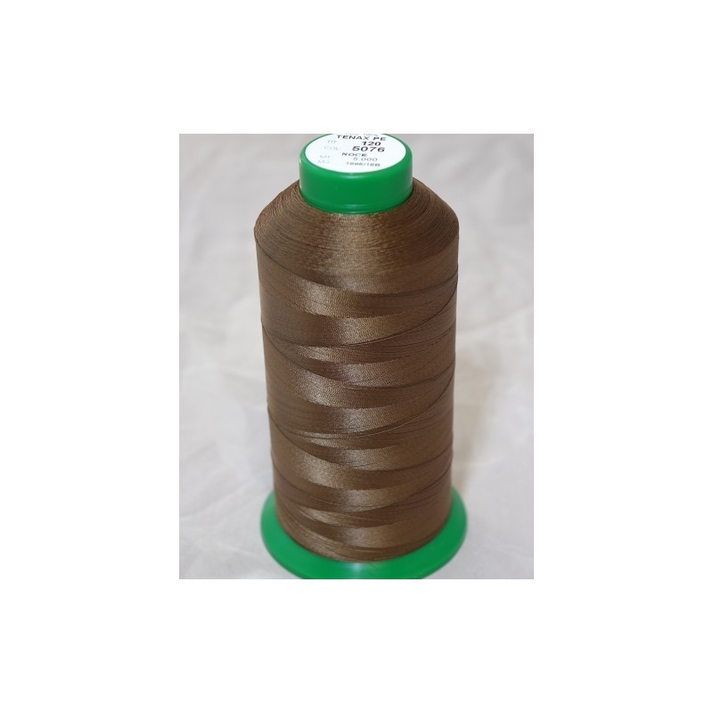 FIL TENAX Polyester N°120 – Bobine de 5000 m – Col : NOIR FIL TENAX Polyester N°120 – Bobine de 5000 m – Col : NOIR
