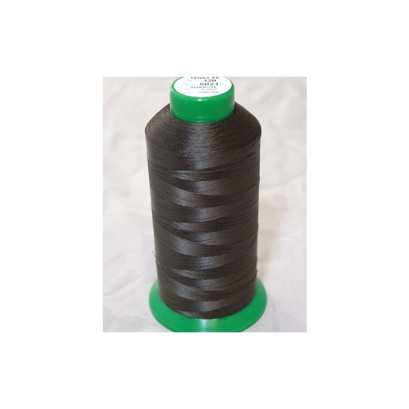 FIL TENAX Polyester N°120 – Bobine de 5000 m – Col : NOIR FIL TENAX Polyester N°120 – Bobine de 5000 m – Col : NOIR