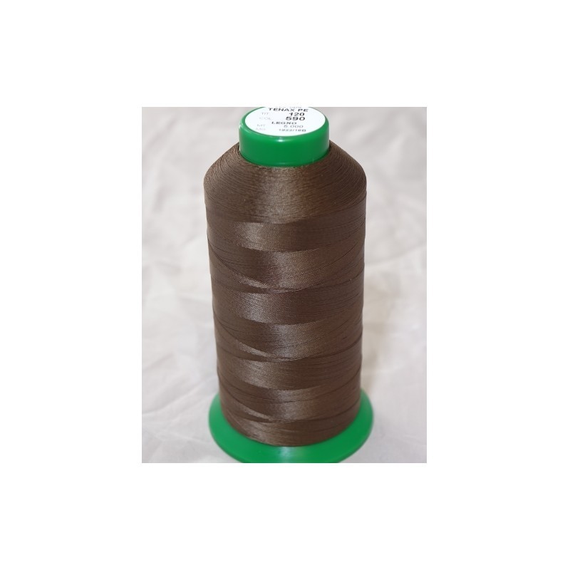 FIL TENAX Polyester N°120 – Bobine de 5000 m – Col : NOIR FIL TENAX Polyester N°120 – Bobine de 5000 m – Col : NOIR