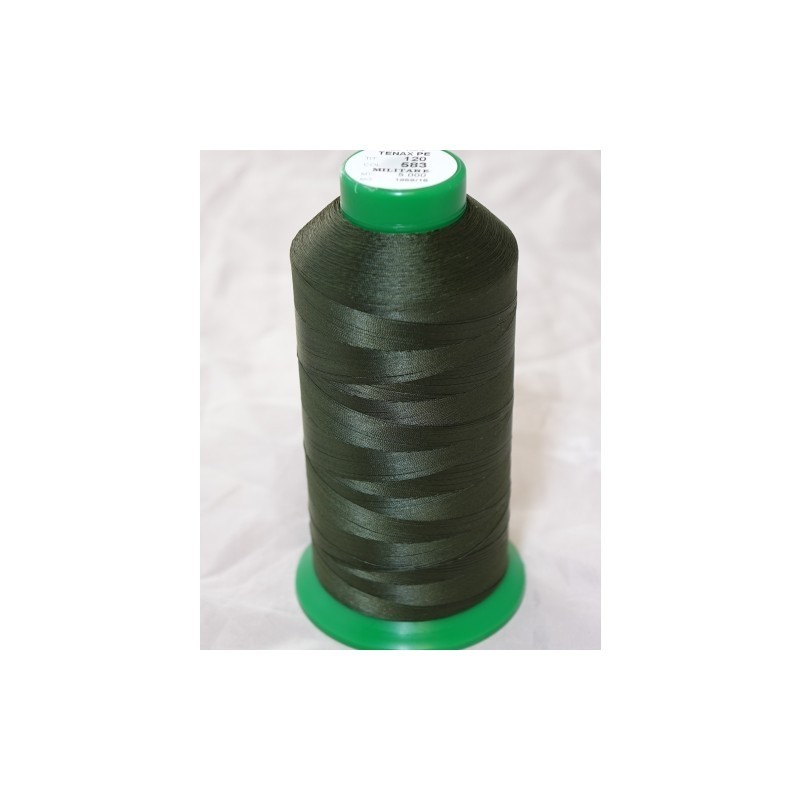FIL TENAX Polyester N°120 – Bobine de 5000 m – Col : NOIR FIL TENAX Polyester N°120 – Bobine de 5000 m – Col : NOIR