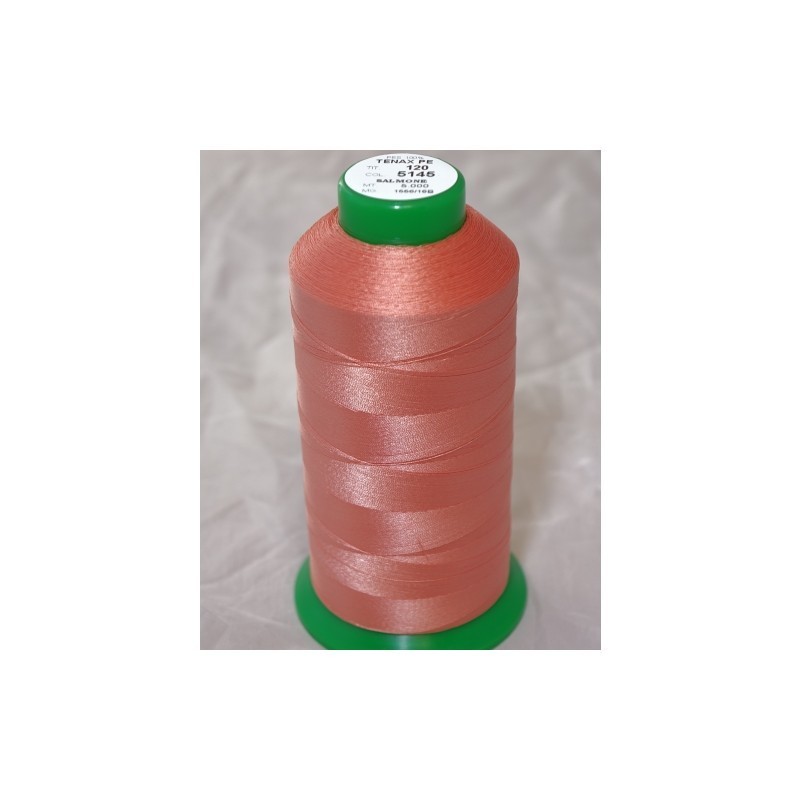 FIL TENAX Polyester N°120 – Bobine de 5000 m – Col : NOIR FIL TENAX Polyester N°120 – Bobine de 5000 m – Col : NOIR