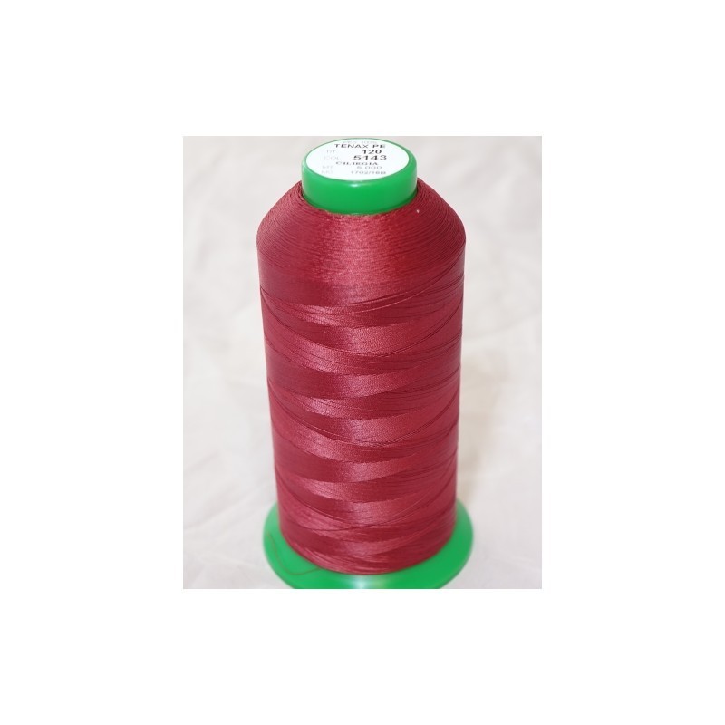 FIL TENAX Polyester N°120 – Bobine de 5000 m – Col : NOIR FIL TENAX Polyester N°120 – Bobine de 5000 m – Col : NOIR