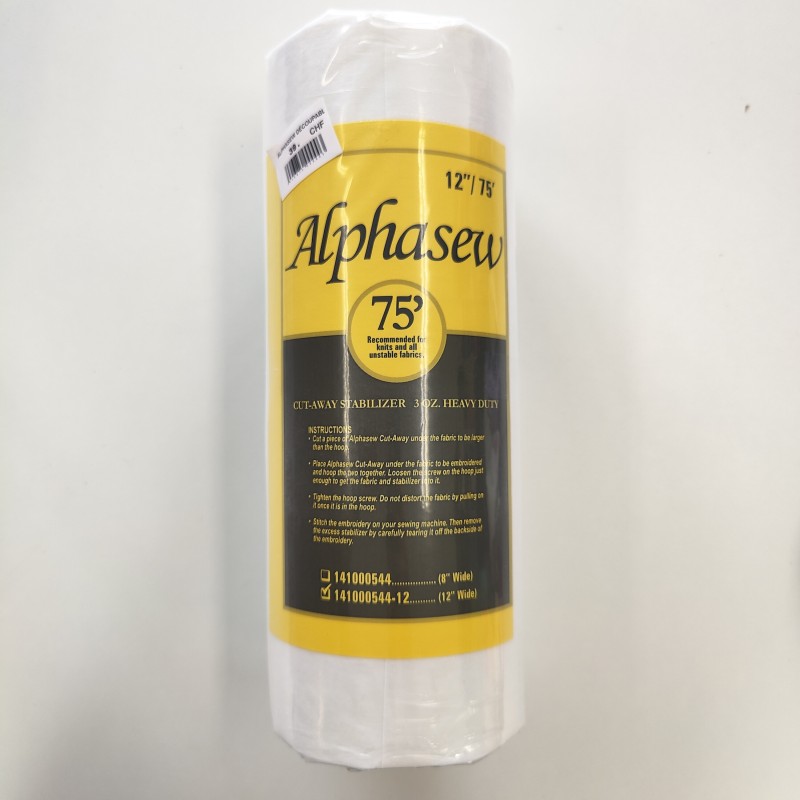 Stabilisateur Alphasew blanc à couper 30 cm x 22 m Stabilisateur Alphasew blanc à couper 30 cm x 22 m