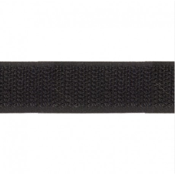Velcro 25 mm côté crochet noir/blanc au mètre