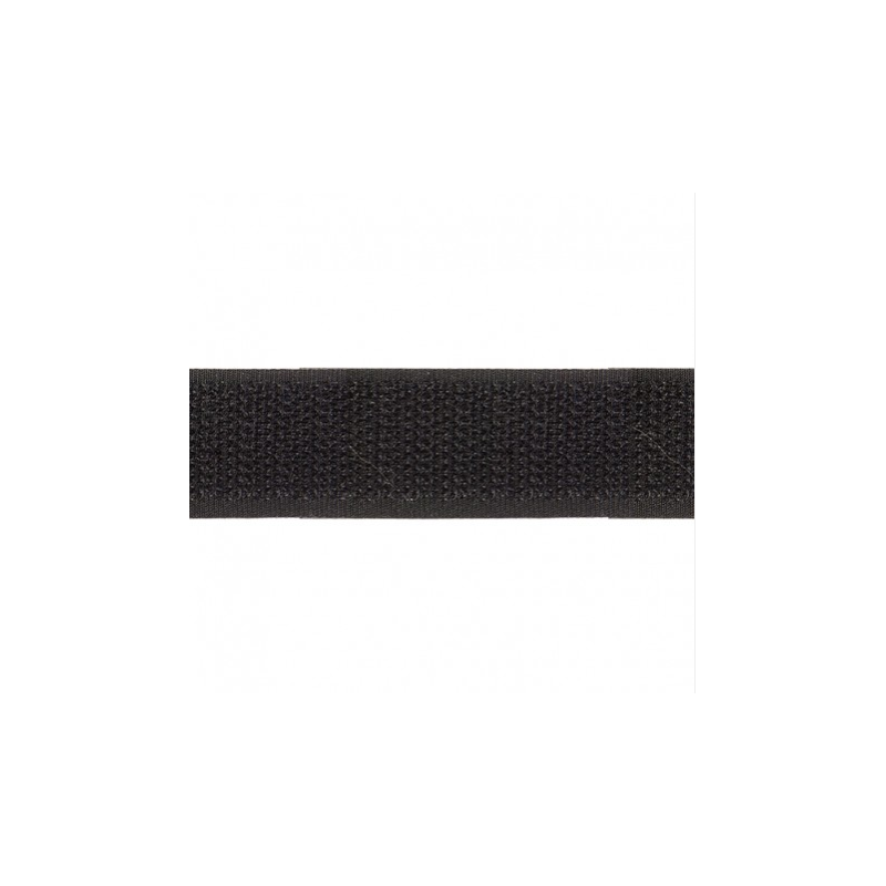 Velcro 25 mm côté crochet noir/blanc au mètre Velcro 25 mm côté crochet noir/blanc au mètre