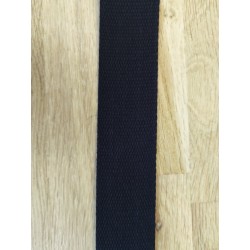 Sangle noire coton 25mm