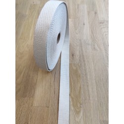 Sangle beige paillette coton 30mm