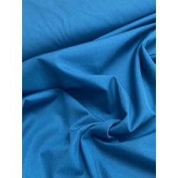 Tissu coton bleu roi