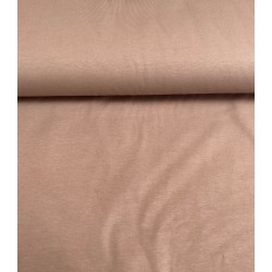 Tissu jersey  coton brun