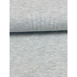 Tissu jersey  coton gris chiné