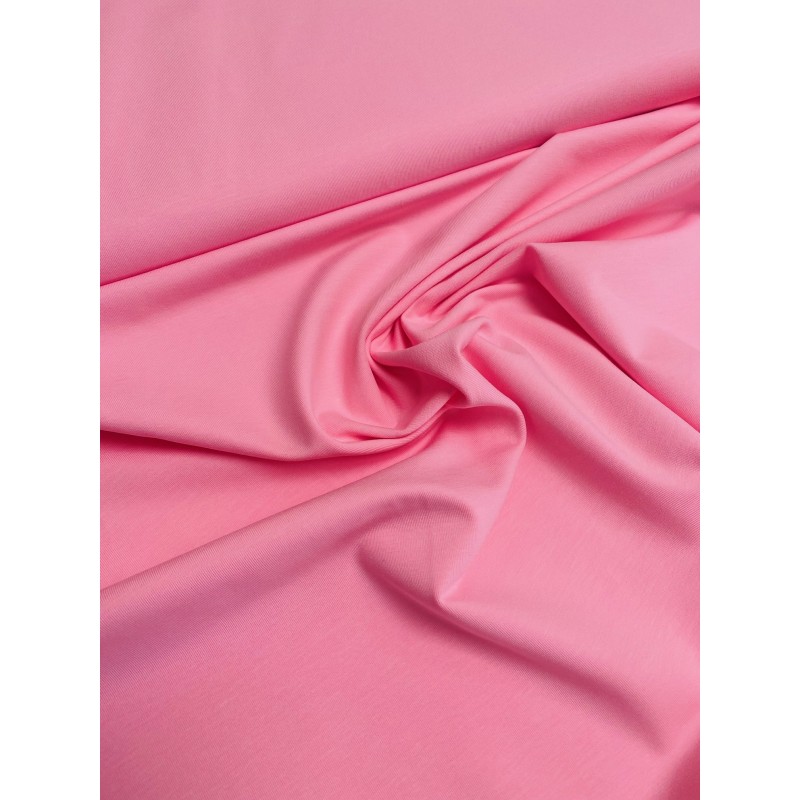 Tissu jersey coton rose