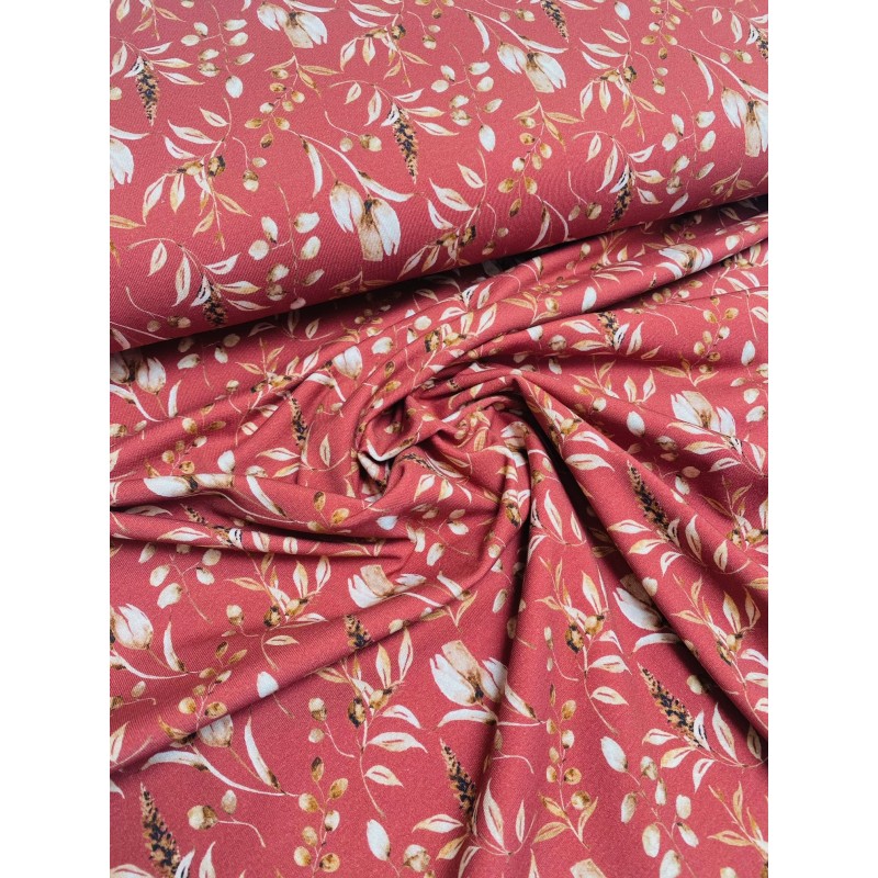 Tissu jersey "Vintage Leaves"