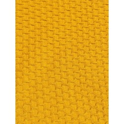 Tissu jersey jacquard moutarde
