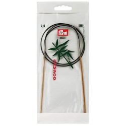 Aiguilles à tricoter circulaire en bamboo 2.5 80cm (Y)