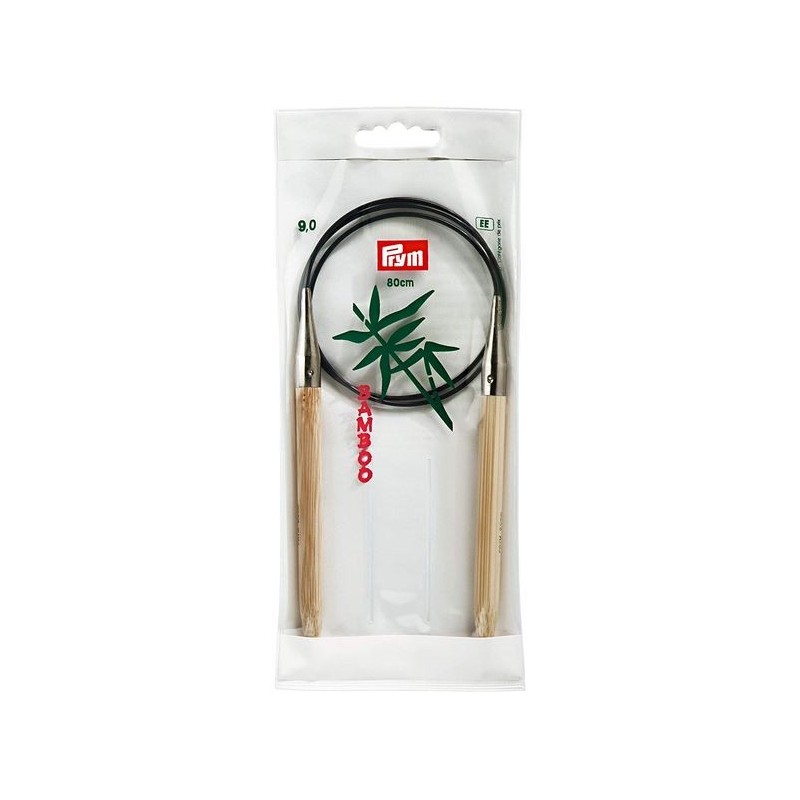 Aiguilles à tricoter circulaire en bamboo 8.0 80cm (DD)