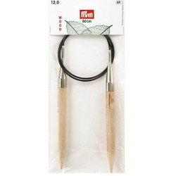 Aiguilles à tricoter circulaire en bamboo 10.0 80cm (EE)