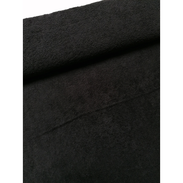 Tissu "Frottee" éponge noir