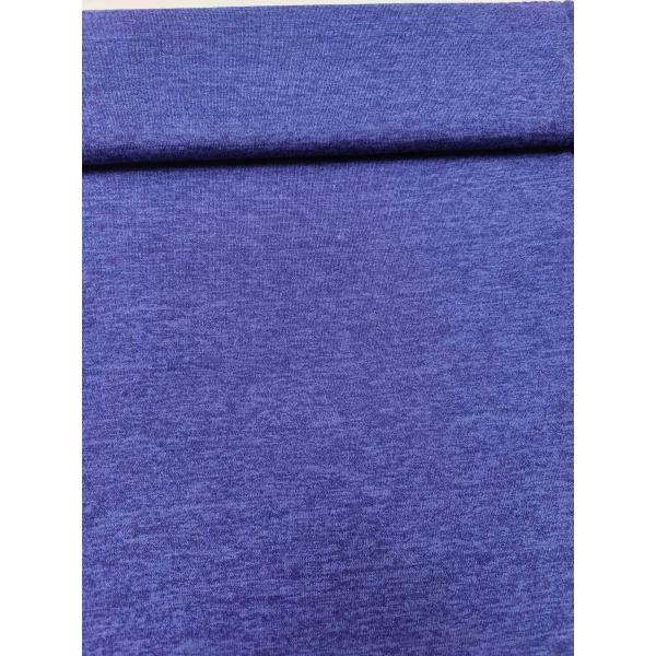 tissu mélange tricot bleu