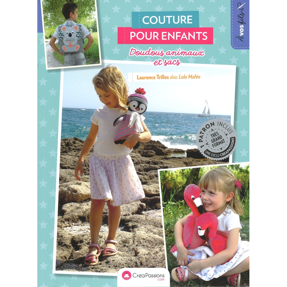 Livre couture pour enfants "doudous animaux et sacs"