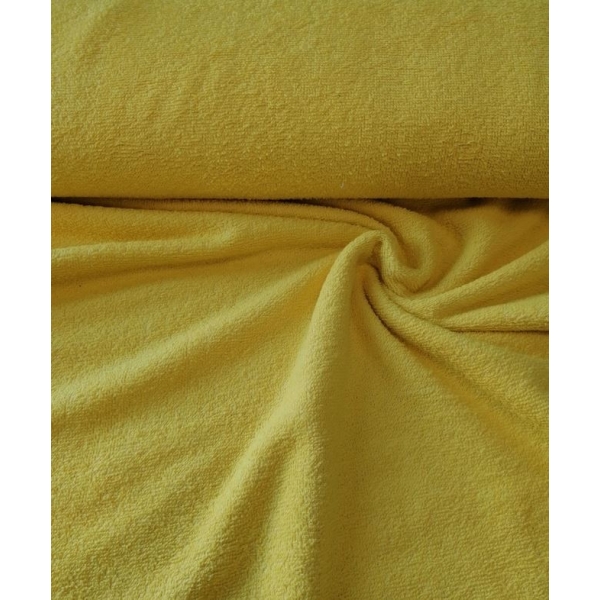 Tissu "Frottee" éponge jaune