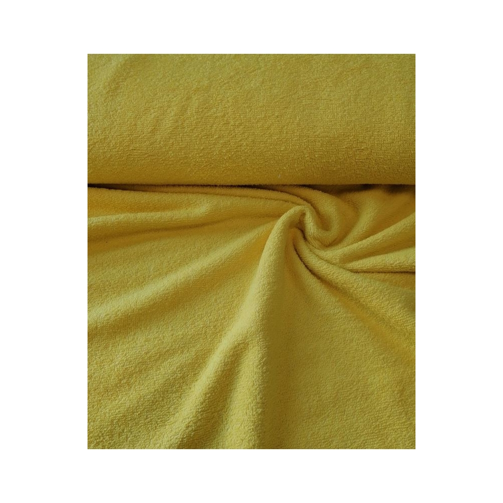 Tissu "Frottee" éponge jaune