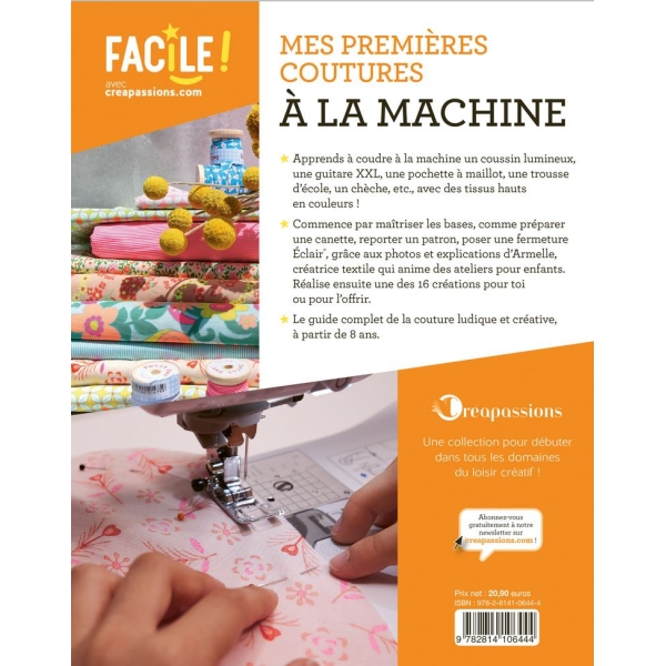 livre "mes premières coutures à la machine"